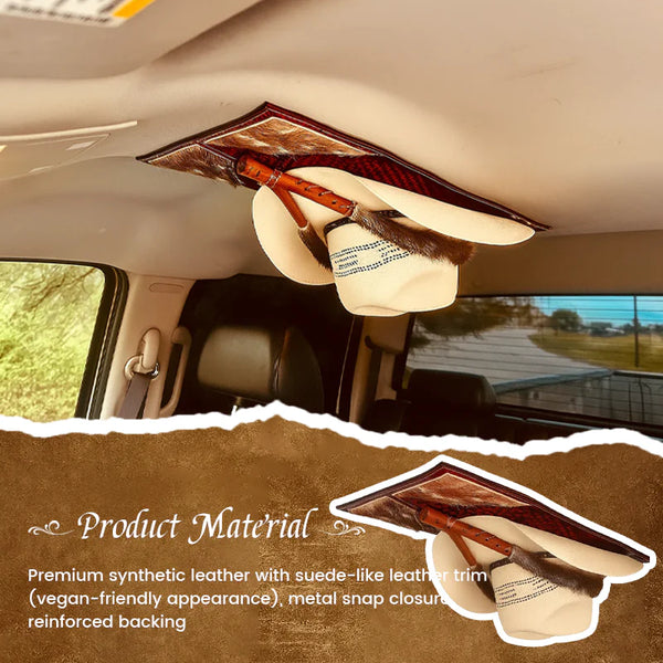 Western Leather Visor Organizer