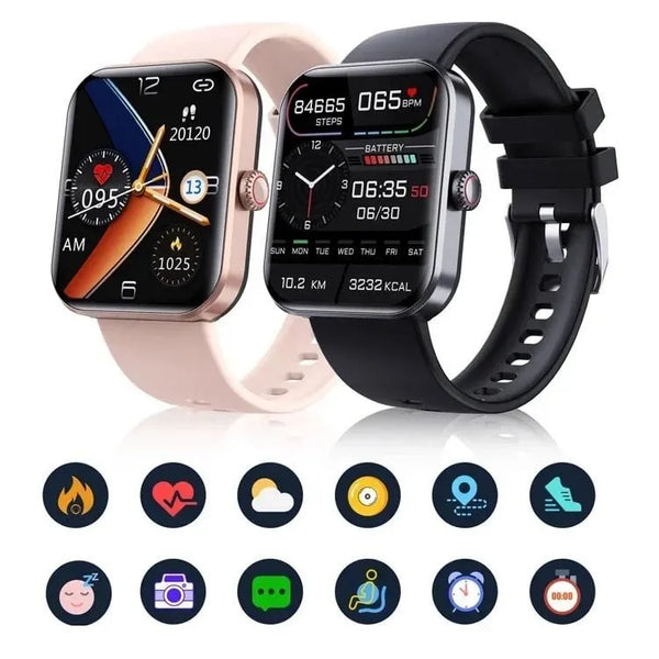 Fvear – (All Day Monitoring Of Heart Rate,Blood Sugar, And Blood Pressure) Bluetooth Fashion Smartwatch