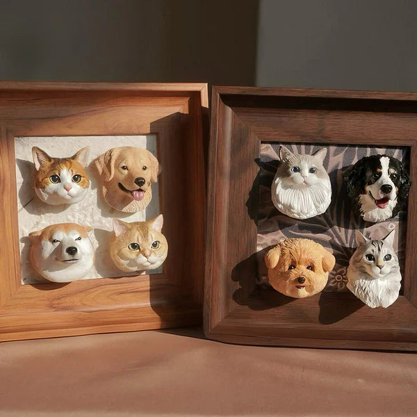 Personalized Magnetic 3D Pet Head Figurine
