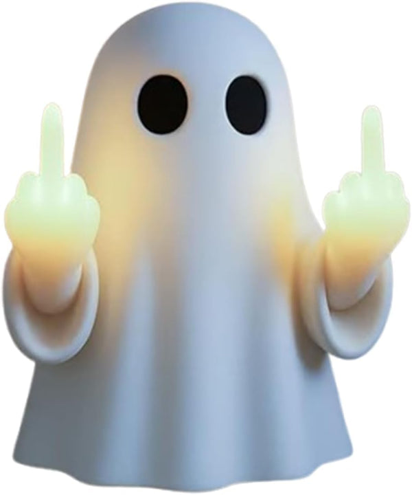 2025 New Middle Halloween Finger Ghost Figurines Led Lamp,Cute Spooky